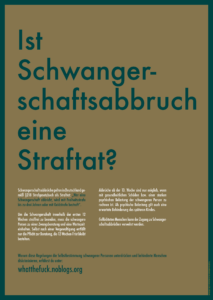 Ist Schwangerschaftsabbruch eine Straftat?
